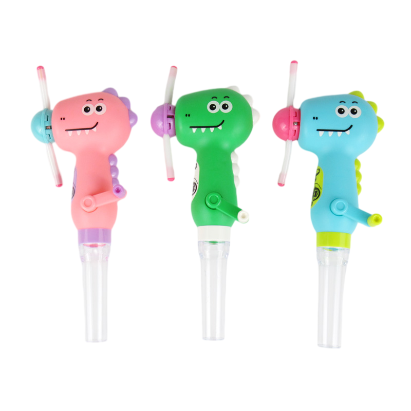 candy toy with dino fan